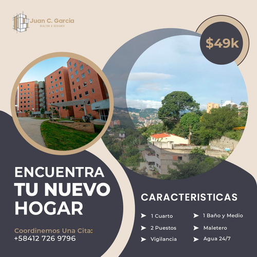 Apartamento En Venta El Cigarral Terrazas De La Tahona #01-25118 50m2