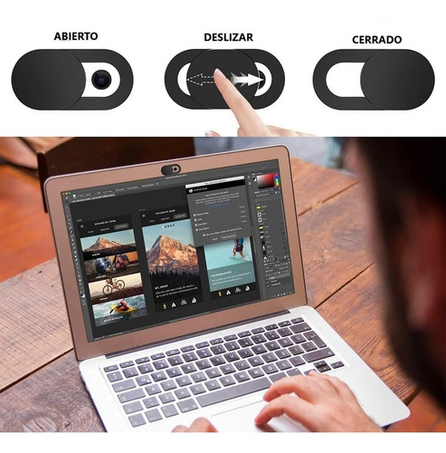 Imagen 3 de 7 de Protector Webcam Cubierta Anti-espía Privacidad Cámara Web