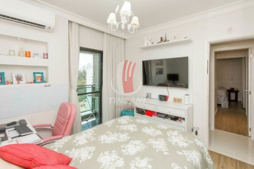 Imagem 7 de 20 de Apartamento Mobiliado Para Venda No Bairro Mooca, 4 Dorm Sendo 1 Suíte, 4 Vagas, 135 Metros. - 6117