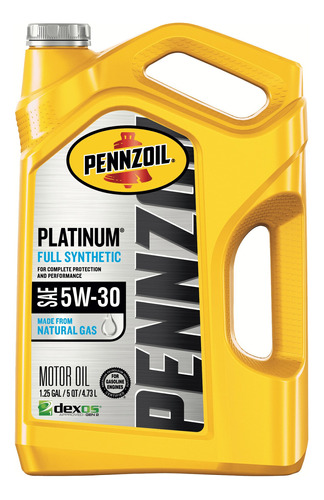 Aceite Sintetico Pennzoil Platinum 5w30 4.73 Litros