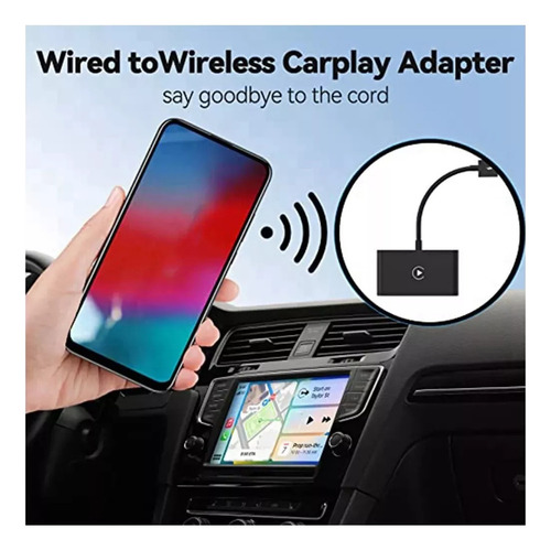 Adaptador De Coche Inteligente Inalámbrico Para Apple Carpla