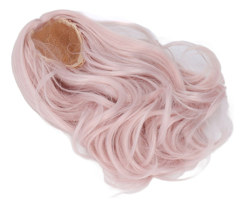 C Peluca Rosa Para Muñecas, 1/6 Bolas, Pelo Articulado,