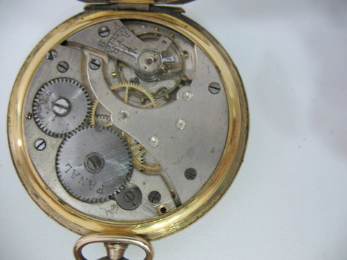 Imagen 3 de 3 de Reloj De Bolsillo A Reparar Casa Escasani Oro Plaque