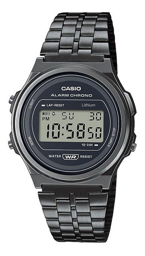 Reloj Casio Hombre A-171wegg-1a Vintage Color de la malla Negro Color del bisel Negro Color del fondo Negro