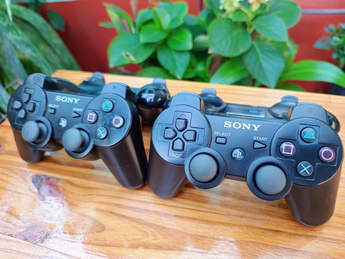 Joystick Ps3 Dualshock 3 Originales Con Sixaxis Como Nuevos Negro (Reacondicionado)