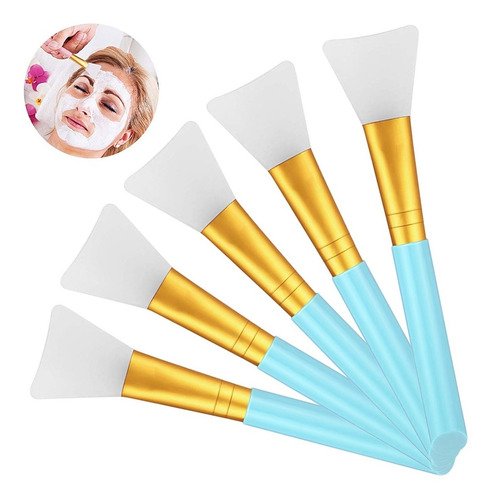 Imagen 4 de 10 de Pinceles De Silicona Para Aplicar Mascarillas, 5 Unidades