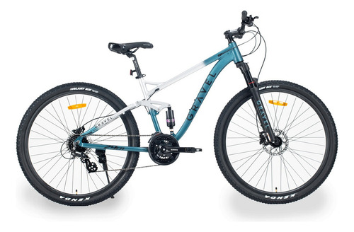 Mountain Bike Mtb Doble Suspensión Gravel Fuji R29 24v Color Blanco/verde