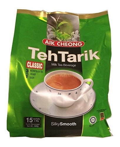 Aik Cheong Leche Bebida De Té Bolsitas 15 (paquete De 1)