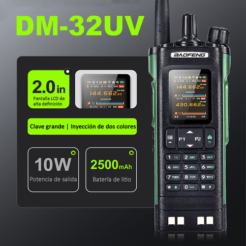 Radio Walkie Talkie Baofeng Dm-32uv Dmr Digital Analógica