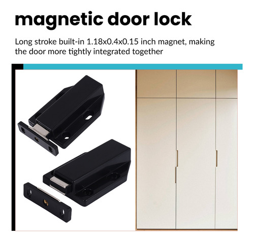 Push Latch Heavy Duty 4 Pack Latches For Large Door Push Bla