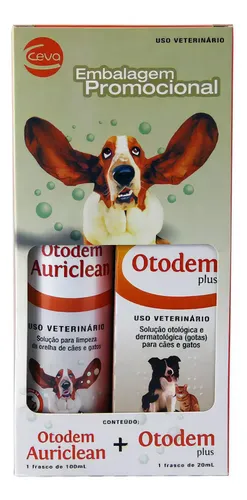 Auriclean + Otodem Plus Para Infecção De Ouvido | MercadoLivre