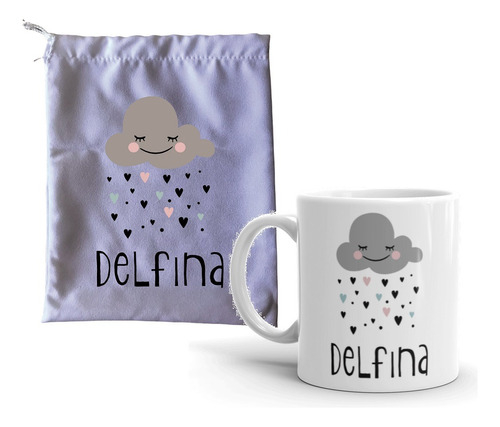 Taza Ceramica + Bolsita Tela Personalizadas! Ideal Souvenir