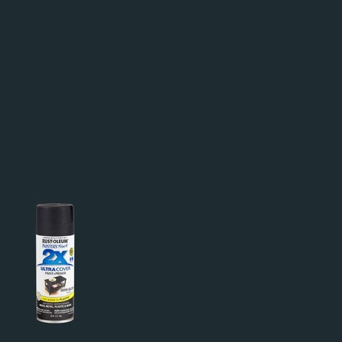 Painter's Touch 2x 12 Oz Black Estuche Spray Paint Semi