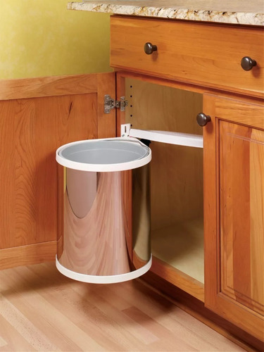 Imagen 5 de 7 de Cubo Cesto Residuos Inox. 15 Lts Cod. Hafele 502.12.023 Extr