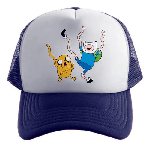 Hora De Aventura Finn Y Jake Gorra Friki Tu Eres #4 Azul Oscuro Talle Único Regulable Hora De Aventura Finn Y Jake