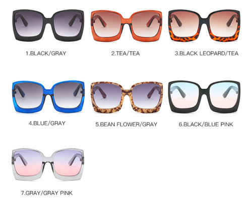 Gafas De Sol Cuadradas De Gran Tamaño Para Mujer, Vintage, N