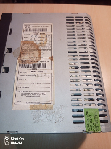 Radio Reproductor Autana 2005/2007original. Prefecto Estado (Usado)