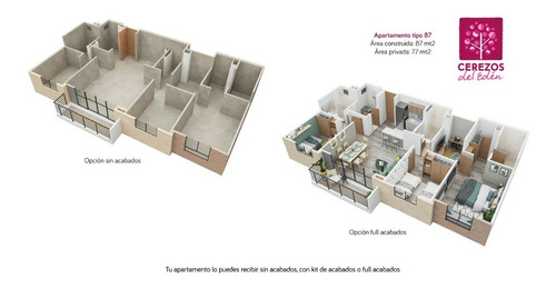 Imagen 13 de 16 de Cerezos Del Edén Apartamentos De 3 Alcobas Con Parqueadero Privado