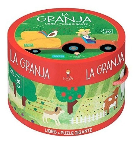 Imagen 1 de 4 de Rompecabezas Puzzle Gigante 30 Pzs + Libro La Granja Edu
