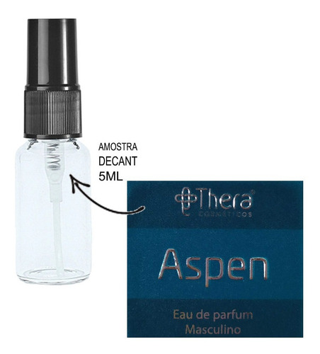 Imagem 1 de 3 de Decant 5ml - Aspen - Thera Cosméticos - Amostra Vidro