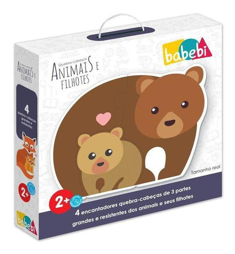 Quebra-cabeça Baby Animais E Filhotes Da Babebi 6021 Babebi