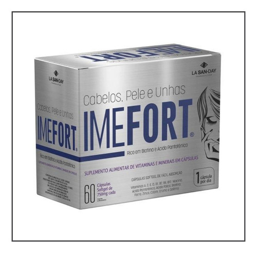 Multivitaminico Imefort Cabelos Pele E Unhas - La San Day