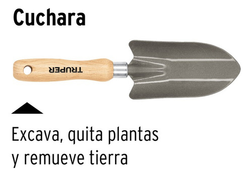 Pala Para Jardín, Mango De 6 , Truper ( Gts-sh )