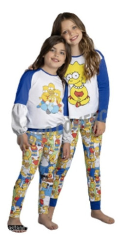 Pijama Invierno Simpsons Nena Manga Larga Promesse Ts1070