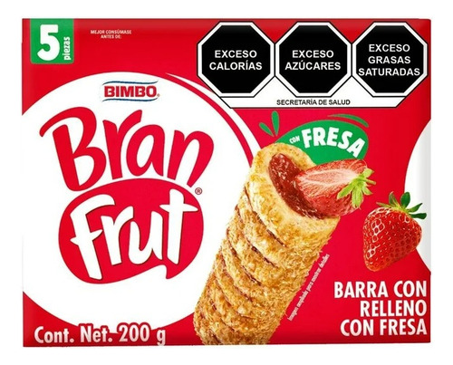 Barras Bimbo Bran Frut Con Relleno De Fresa 200 G