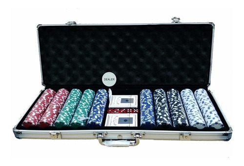 Maletin Con 500 Fichas De Poker