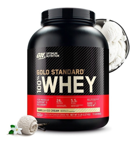 Gold Standard 100% Whey (2,27kg) Vanilla Optimum Nutrition