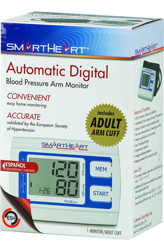 Imagen 3 de 4 de Smartheart Monitor Digital De Presión Arterial De Brazo #vtl