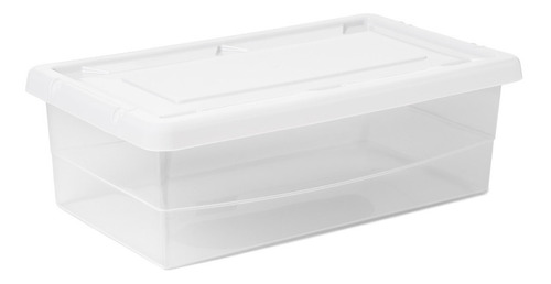 Caja Organizadora Plastica Apilable X6 Con Tapa 38x22x12,5