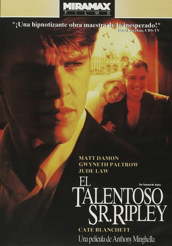 El Talentoso Sr Ripley Matt Damon Pelicula Dvd