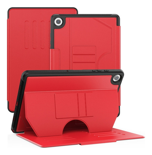 Funda De Piel Roja Para Samsung Galaxy Tab A9+