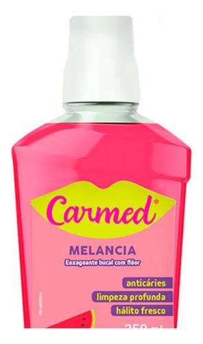 Enxaguante Bucal Com FlĂșor Carmed Melancia 250ml