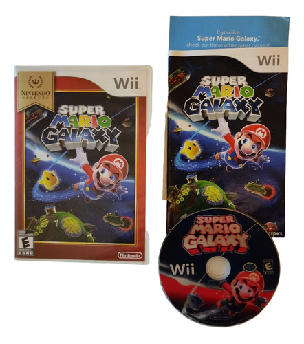 Super Mario Galaxy Juegazo Completo Wii Cd Algo Rayado 