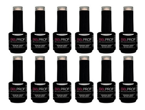 Esmalte Semipermanente Uñas Color Gel Led Uv Belprof X12