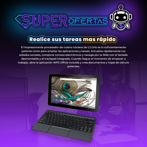 Tablet Rca Viking Pro 2 In 1 + 32 Gb + Teclado = Samsung Tab