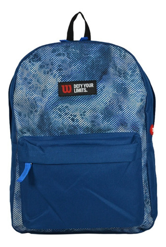 Mochila Wilson Porta Notebook Urbana Deportes Reforzada Gym Color Azul