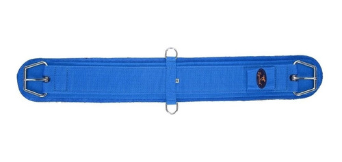 Barrigueira Para Cavalo Reta 32'' Azul Fabricada Em Neoprene