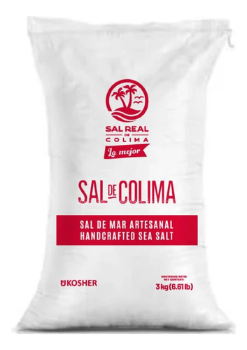 Sal De Mar De Colima 3kg Sal Real De Colima