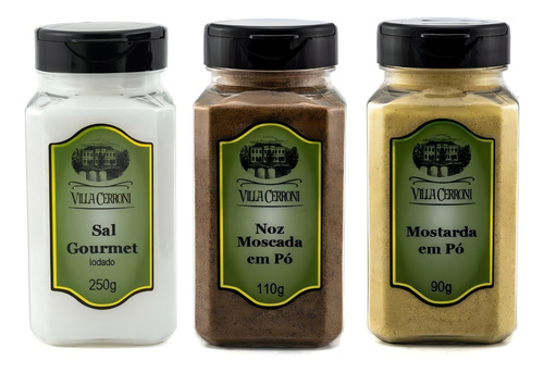 Sal Gourmet, Noz Moscada Em Pó, Mostarda Em Pó