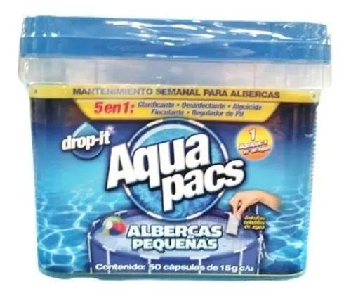 Quimicos Para Alberca 50 Capsulas 15g C/u 5 En 1 Aqua Pacs 6