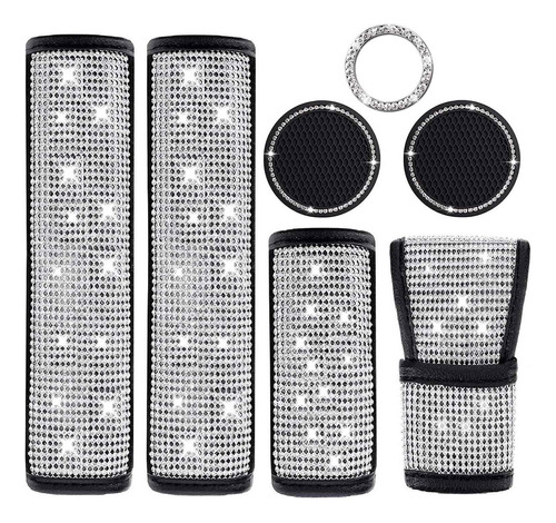 Mujer Auto Diamantes Accesorios Cinturones Seguridad Fundas