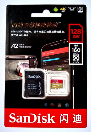 Cartão Memória Sandisk Extreme Micro Sd 64gb V30 160mbs