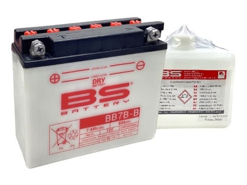 Bateria Dry 12volt 7 Ah ''bs-battery'' (yb7b-b)