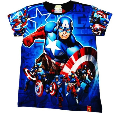 Camiseta Niño Capitan America, Avengers, Marvel, Otros
