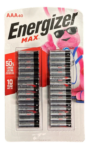 Pilas Energizer Max Aaa Paquete De 40 