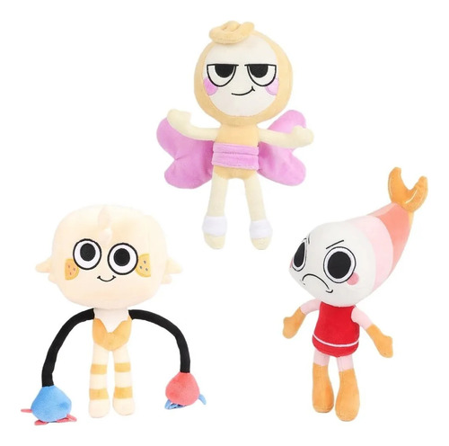 - Conjunto De Brinquedos Dandy's World-plush De 3 Peças